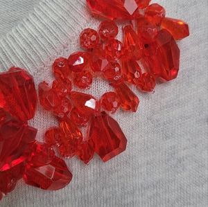 CAbi RARE XL Embellished Sweater Twin Set